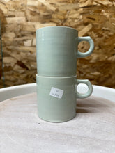 Load image into Gallery viewer, Pair of Tea Green Mugs (12oz)